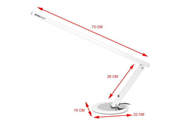 Lampa na biurko bezcieniowa biała LED SLIM III (1)