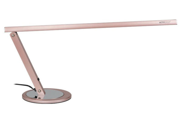 Lampa na biurko bezcieniowa różowe złoto LED SLIM III (2)